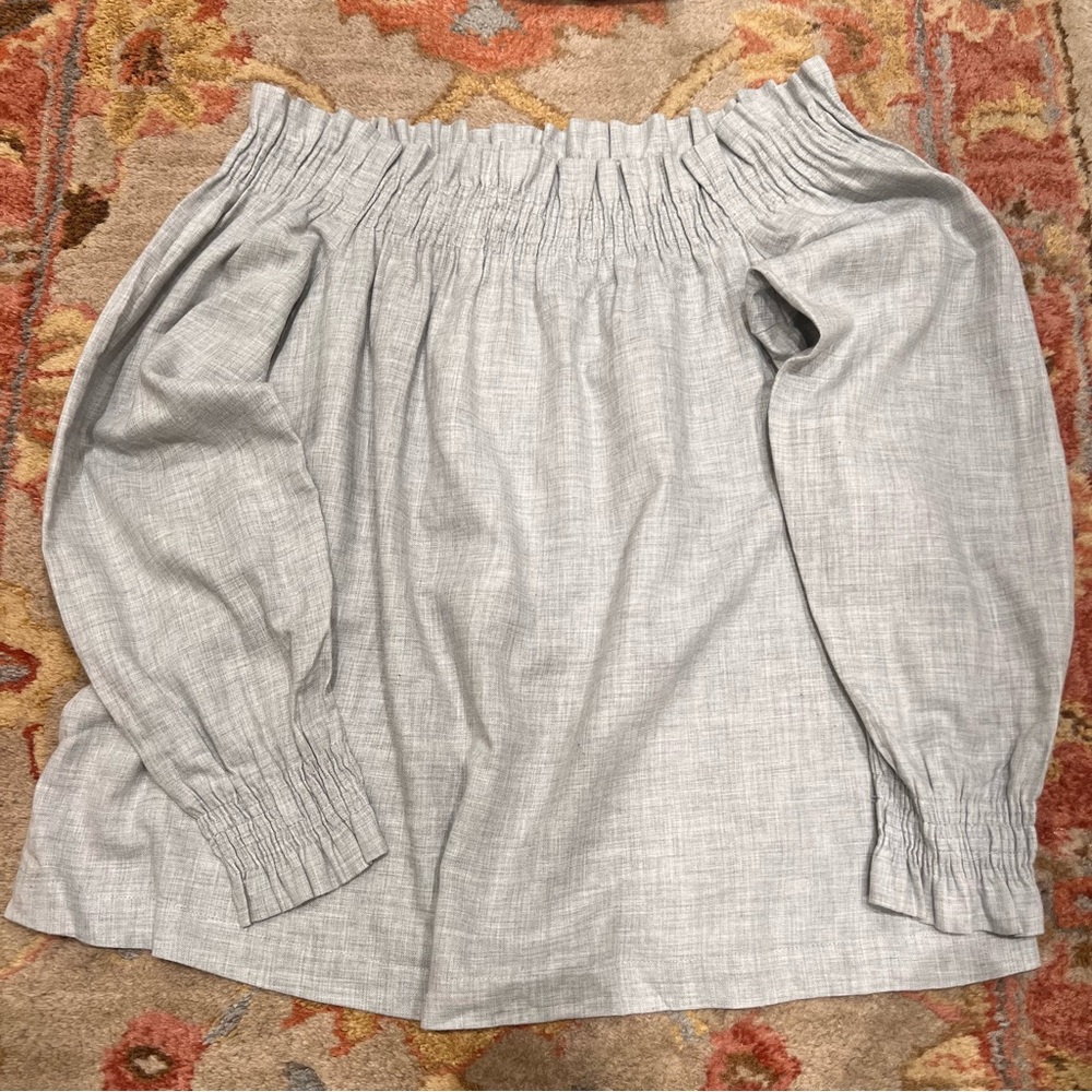 Loft Off the shoulder linen top